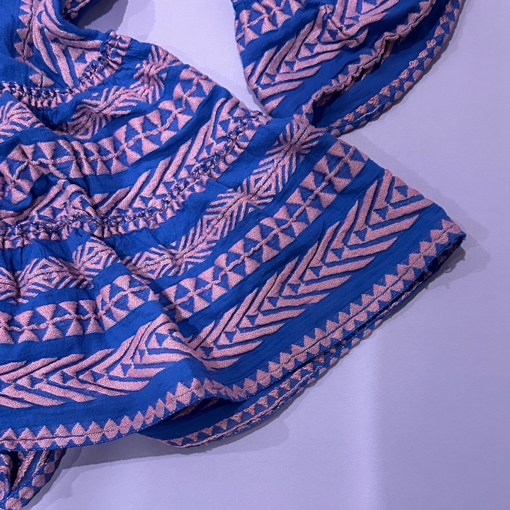 Blue and Pink Patterned Dress from anthropology - Picture 8 of 8